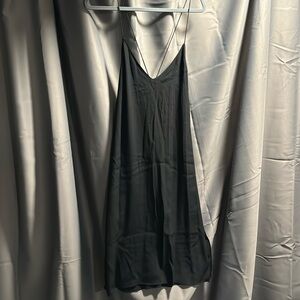 Aritzia black slip dress